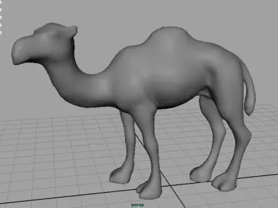 Camel 2 Low-poly 3D model