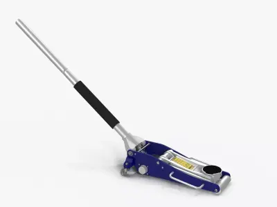 Car Jack Blue Floor Low-poly 3D model