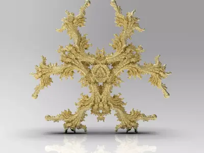 Fractal Kleinian - 3Fold Symmetry 3D print model