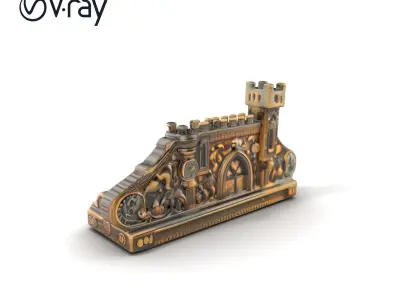 Medieval Castle Decorative Artifact model pack Low-poly 3D model