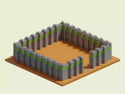 Facility Walls 3D model