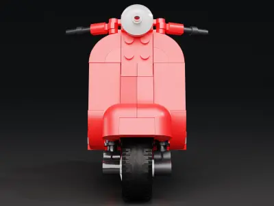 Lego Vespa 3D model 3D model 3D model