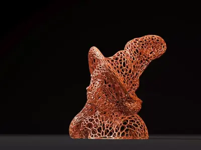 Witch bust 3D print model