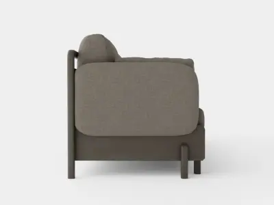 3 Seater Sofa Low-poly 3D model
