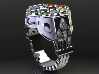 Mens ring STL 3D print model