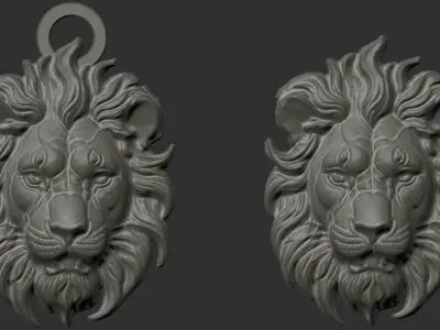 tiger pentant  3D print model