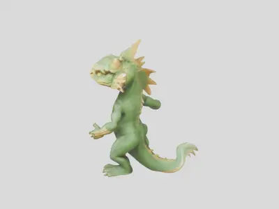 Cartoon Style Medium Poly Character Low-poly 3D model