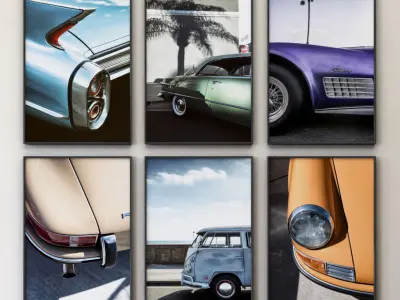 JUNIQE Car picture 3D model