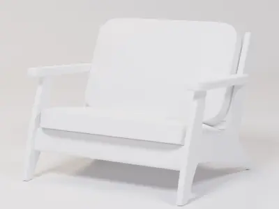 Reclining Kids Chair 60x50x47 Low-poly 3D model
