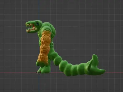 2 head titan Free 3D model