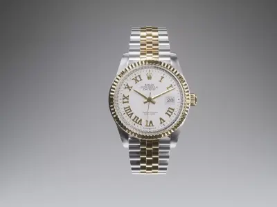 Wristwatches - Rolex datejust golden  3D model