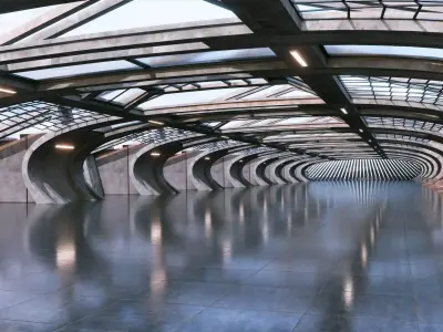 Vehicle Rendering Scene - Architectural Background - V1U8 3D model