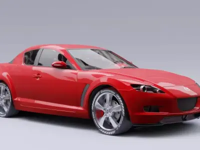 Mazda RX8 model in Blender 3D model