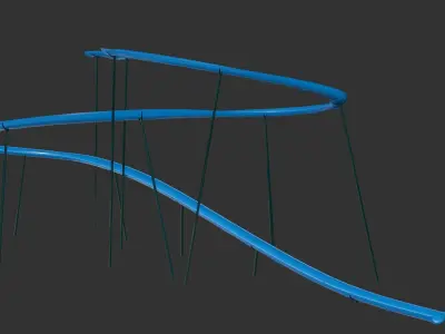 SLIDE Low-poly 3D model