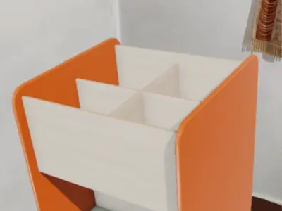 MaxiBacup Orange Low-poly 3D model