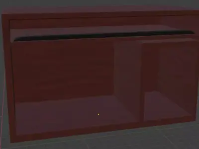 Wood Desk Free 3D model