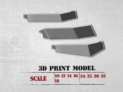 3DPrintsSTL SunVisor V-Style for RC Truck Duel Cab and etc 3D print model