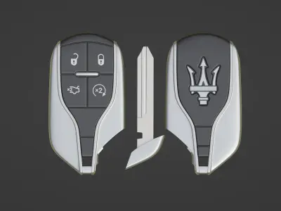 Smart key Maserati 3D model