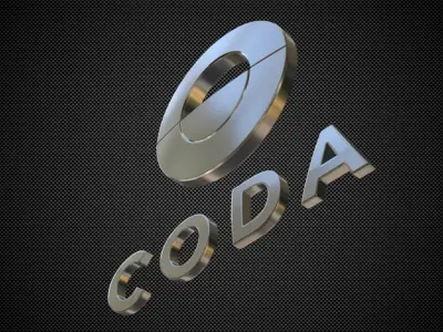 coda logo 3D model