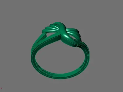 Women Ring Plain Ring Ready STL 3DM Models Womens Rings 3D print model 21