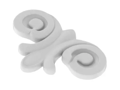 Cartouche Ornament 027 3D model