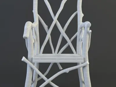 tale old chair 3D model