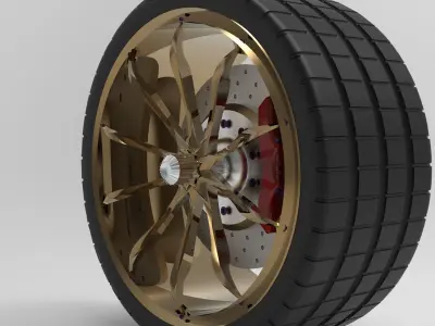 Rims set wheel 3D model