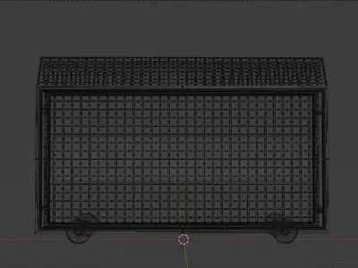 Police Barrier 3D model