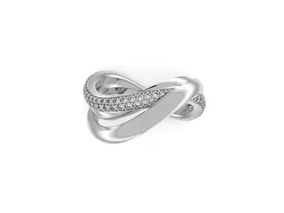 3 rings wedding ring - Jewelry 3D - AN-615 3D print model