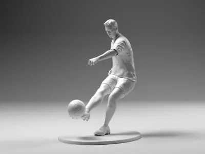 Footballer 02 Footstrike 08 Stl 3D print model