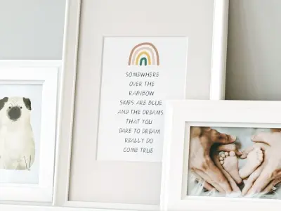 Childrens room paintings on the shelves 3D model