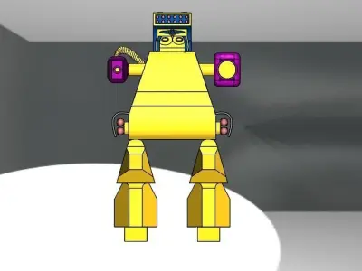 Robot with handle 3D print model