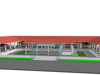 Food court02 3D model