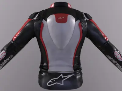Alpinestars Motor Jacket Low-poly 3D model