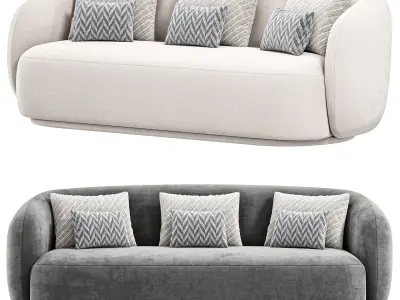 Poole Sofa By Poly Bark 3D model