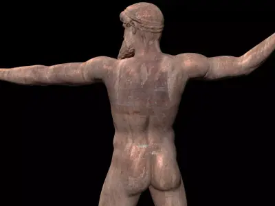 Poseidon Artemision Classical Greek Sculpture 3D model