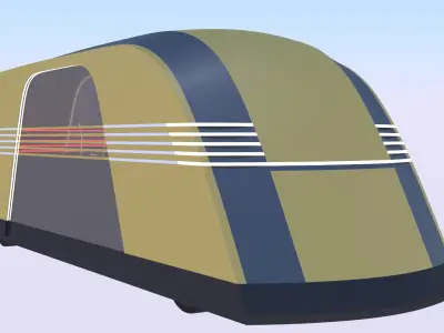 Tesla Robovan exterior 3D model