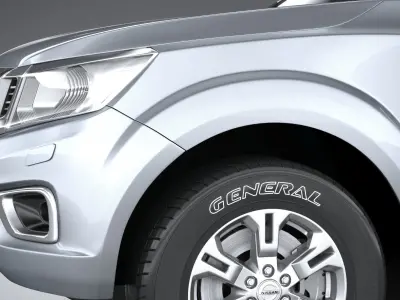 Nissan Navara DoubleCab regular 2020  3D model