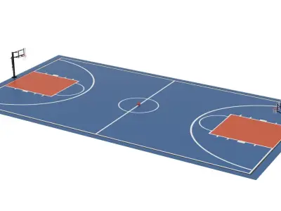 Basketball Court 3D model