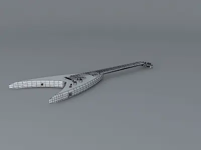 Jackson concept guitar Free 3D model
