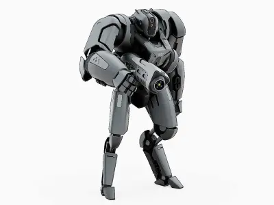 BATTLE DROID SYRIOS-C Rigged for Unreal Engine - Unity - MIXAMO  3D model