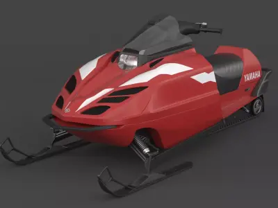 Snowmobile Yamaha 3D model