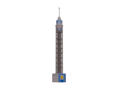 Cairo Tower 3D model