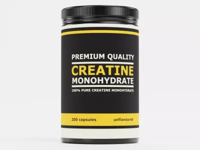 Creatine - Product Concept Packaging Low-poly 3D model