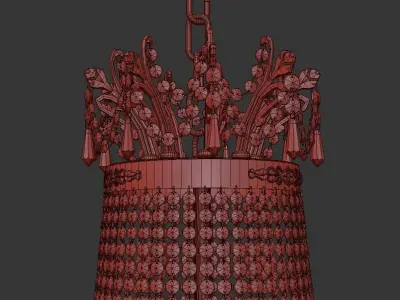 Chandelier Pera E 1 5 80 602 G 3D model