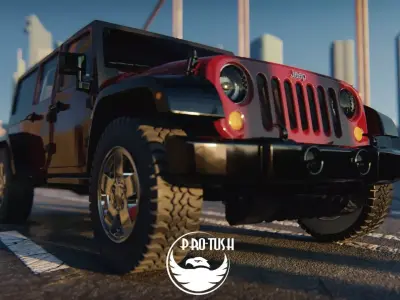 Jeep Wrangler Unlimited 2008 3D model