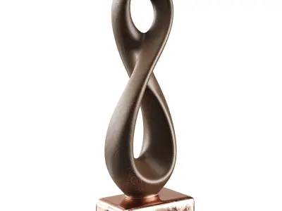 Abstract Sculpture Low-poly 3D model