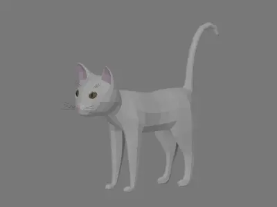 Low Poly Cat Low-poly 3D model