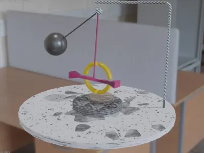Loop pendulum animation Free low-poly 3D model
