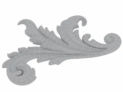 Carved decor 08 3D model 3D model